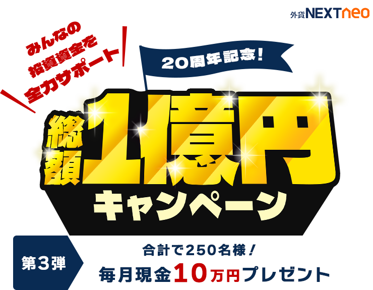 20周年記念！感謝の総額１億円キャンペーン