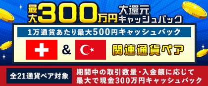 大還元キャッシュバックキャンペーン