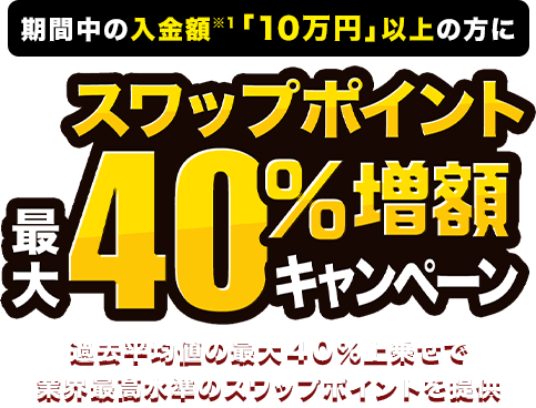 スワップポイント増額キャンペーン