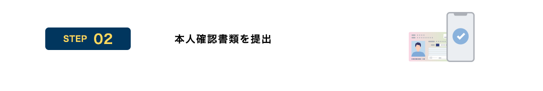 本人確認書類をスマートフォンで読み取り