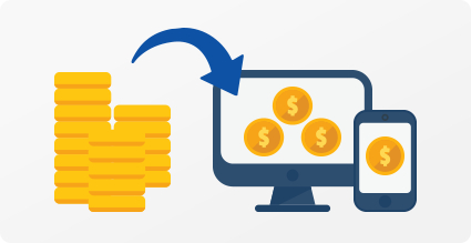 貯まったスワップをその場で振替！