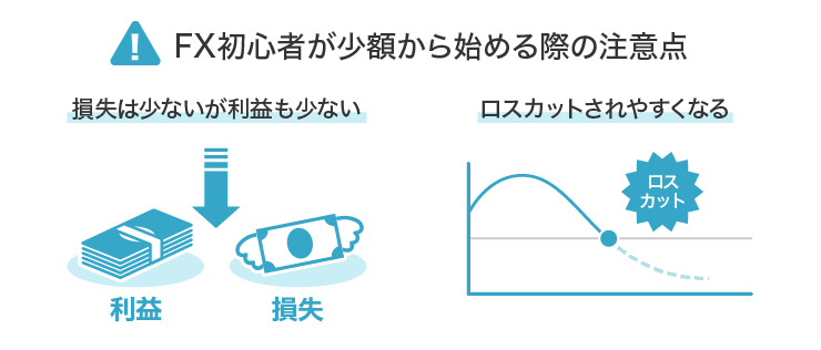 FXを少額から始めるべき際の注意点