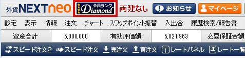 会員ランクの確認方法 リッチアプリ版の場合