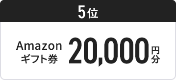 5位 Amazonギフト券20,000円分